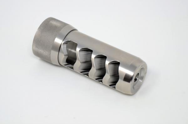 Sidewinder Muzzle Brake 6.5mm Stainless - 3/4x24