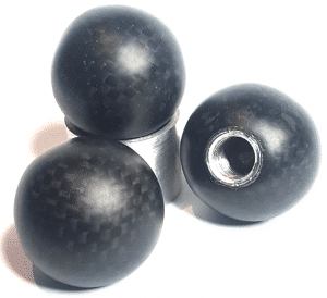 Round Carbon Fibre Bolt Knob