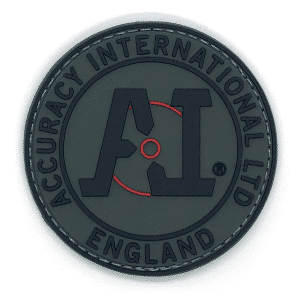 AI PVC Velcro Patch - Black Red