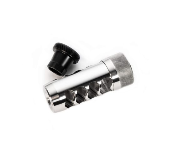 Hellfire Match Self Timing Muzzle Brake 30Cal Stainless - 5/8x24