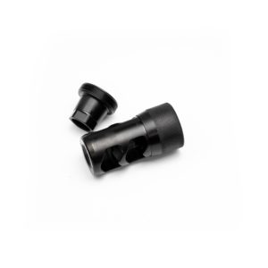 Hellfire 2P – Self Timing Muzzle Brake w/ Adapter 223/6mm - 1/2x28 or 5/8x24