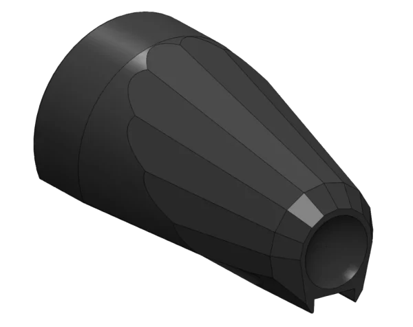 Tikka T3 / T3x - bolt shroud (Faceted) Black