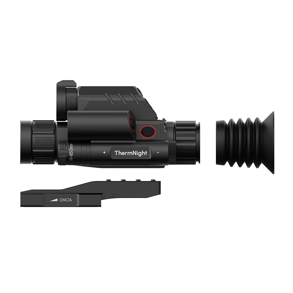 DNT Optics TNC225R ThermNight, side profile with the PMS 0 MOA Picatinny mount detached