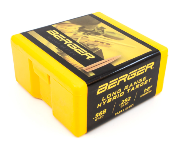 6mm 109 Grain LR Hybrid Target Rifle Bullet - 100 Count