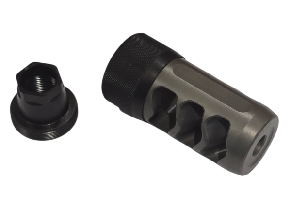 Hellfire Ti Self-Timing Muzzle Brake – Titanium | 30, 40 & 50 Cal Options - Image 7