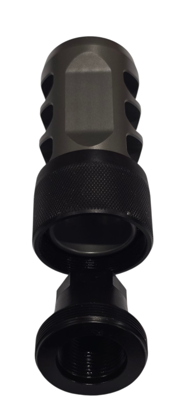 Hellfire Ti Self-Timing Muzzle Brake – Titanium | 30, 40 & 50 Cal Options - Image 5