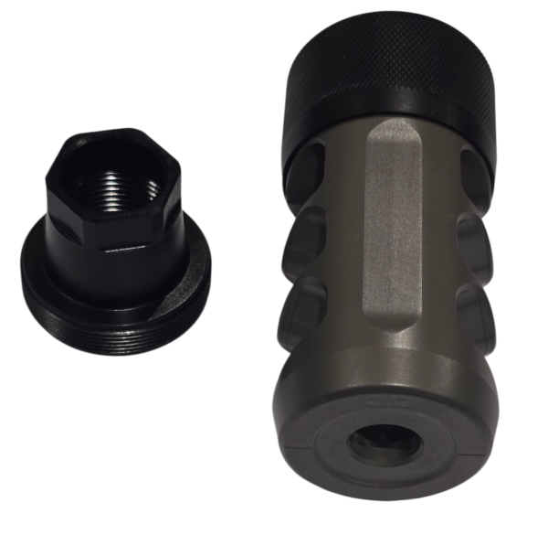 Hellfire Ti Self-Timing Muzzle Brake – Titanium | 30, 40 & 50 Cal Options - Image 4