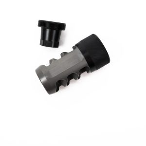 Hellfire Ti Self-Timing Muzzle Brake – Titanium | 30, 40 & 50 Cal Options