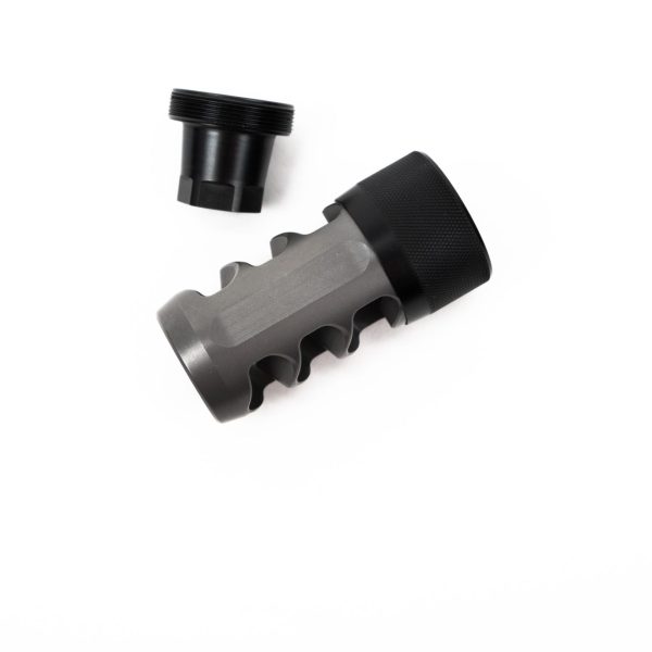 Hellfire Ti Self-Timing Muzzle Brake – Titanium | 30, 40 & 50 Cal Options