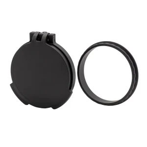 Tenebraex Tactical Flip-Up Objective Scope Cover with Adapter Ring – Leica Amplus 6 3-18×44 (Black)