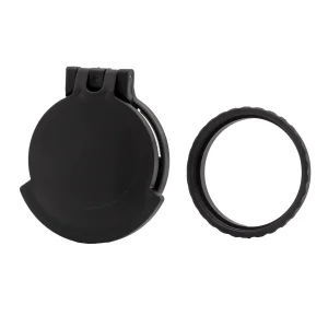 Tenebraex Tactical Flip-Up Objective Scope Cover with Adapter Ring – ZCO ZC527 5-27×56 & ZC840 8-40×56 (Black)
