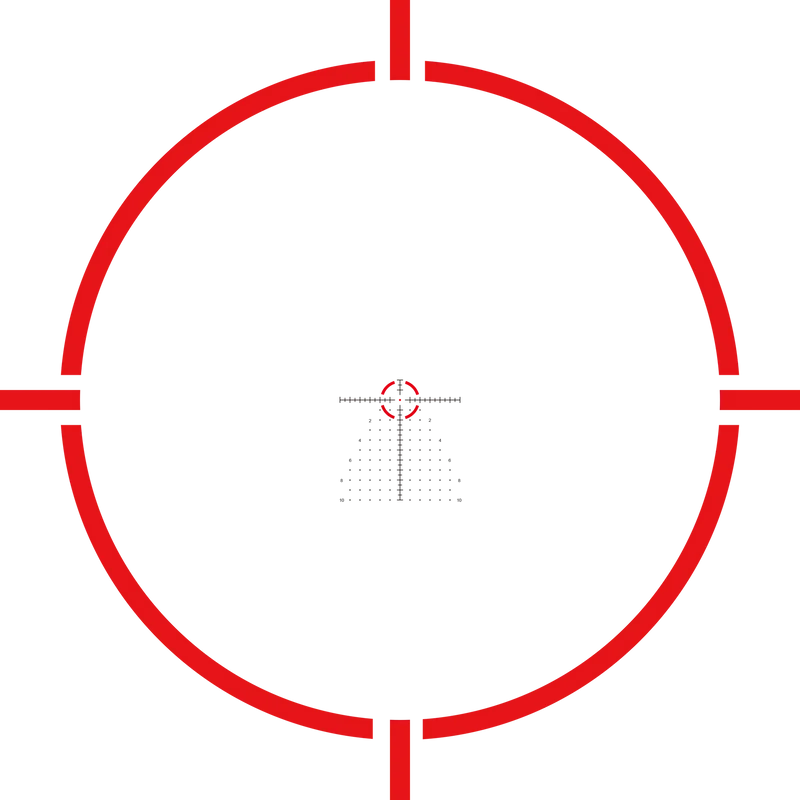 Arken EP-8 1-8x28 KLGRID illuminated reticle diagram