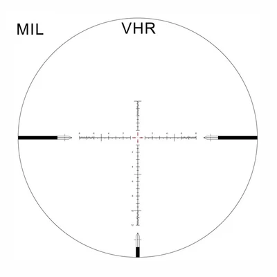 Arken EPL-4 6-24x50 MIL-VHR illuminated reticle diagram