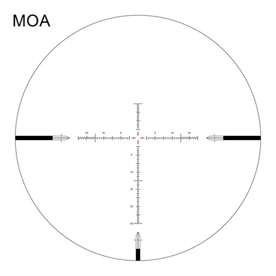 Arken EPL-4 6-24x50 MOA-VHR illuminated reticle diagram