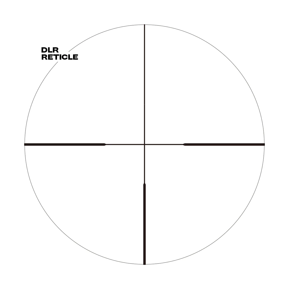 Arken Outrider 2-12x42 DLR non-illuminated reticle diagram