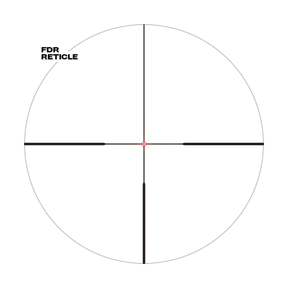 Arken Outrider 2-12x42 FDR illuminated reticle diagram