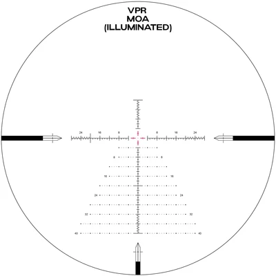 Arken SH-4 GenII 4-16x50 MOA-VPR illuminated reticle diagram