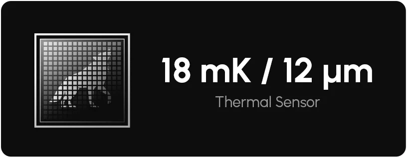 DNT Optics TNC4K219R thermal sensor specifications: 18mK NETD, 12 micron pixel pitch